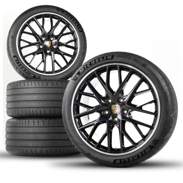 21” Porsche Panamera Sport Design OE Complete Wheels Set