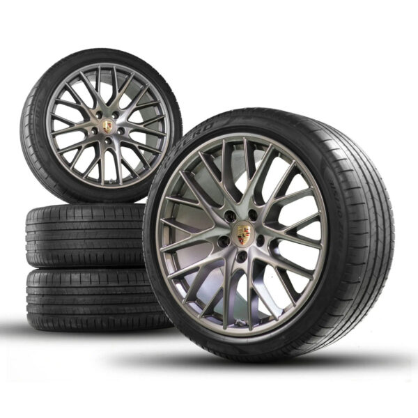 21” Porsche Panamera Sport Design OE Complete Wheels Set
