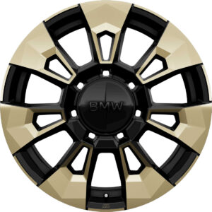 23″ BMW XM 923M M-Performance Night Gold with Bright Turned Wheels