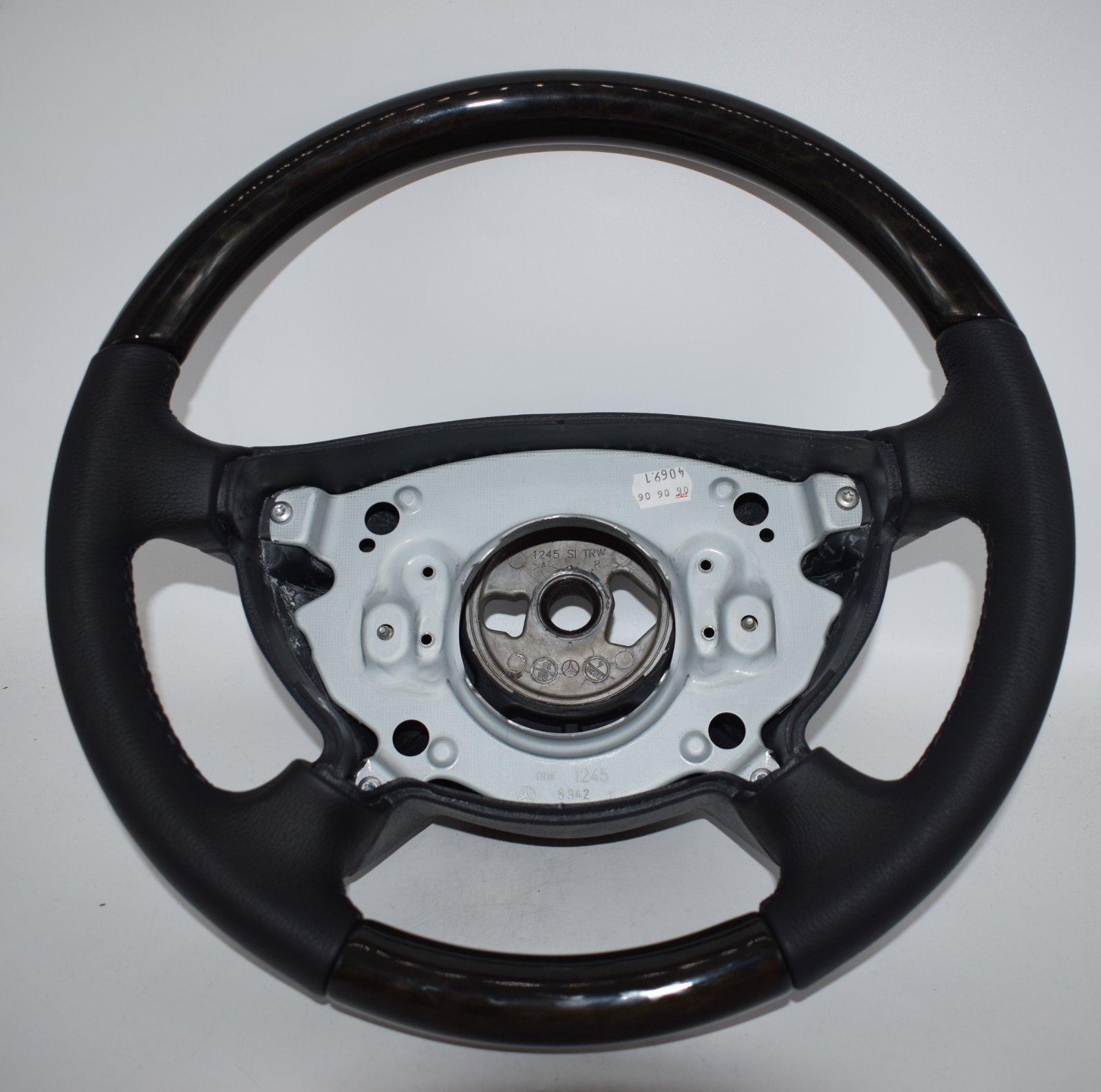 Original Mercedes Wooden Steering Wheel - Image 3