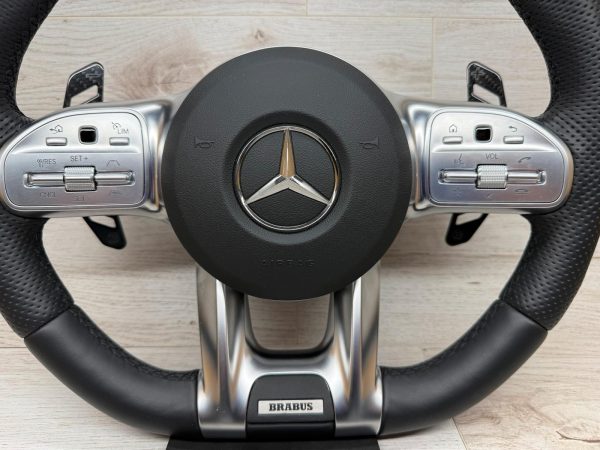 Mercedes AMG Brabus Alcantara Steering Wheel - Image 4