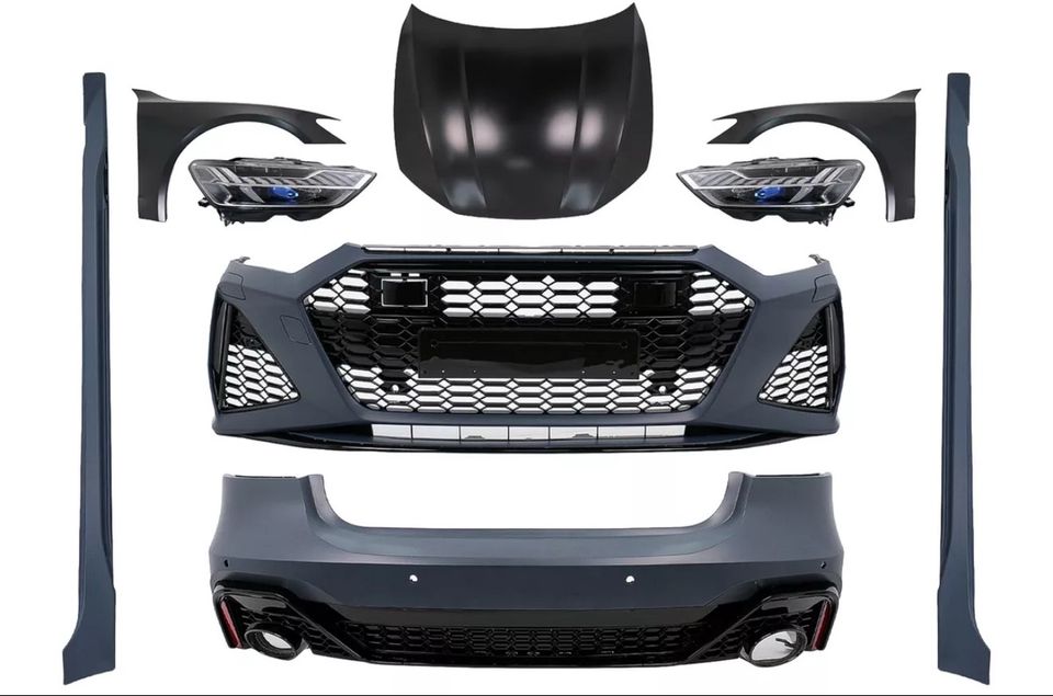 Audi A7 (4G) to RS7 (4K) Style Body Kit – Front Bumper Conversion - Image 2