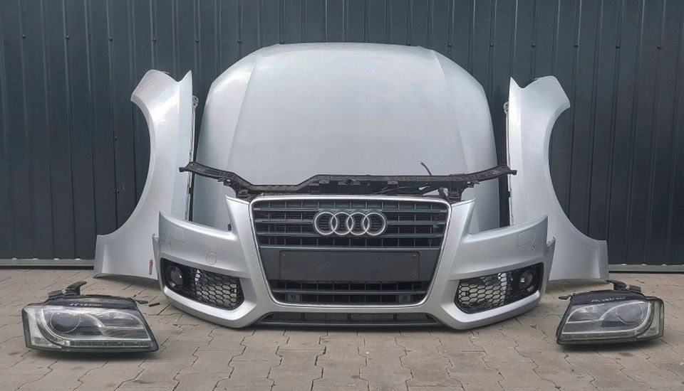 Audi A5 (8T) Front End Kit – Hood, Front Bumper & Headlights (LX7W) - Image 2