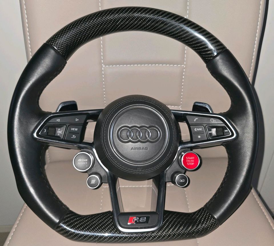 Audi R8 (4S) Full Carbon Performance Steering Wheel – COMPLETE ASSEMBLY - Image 2