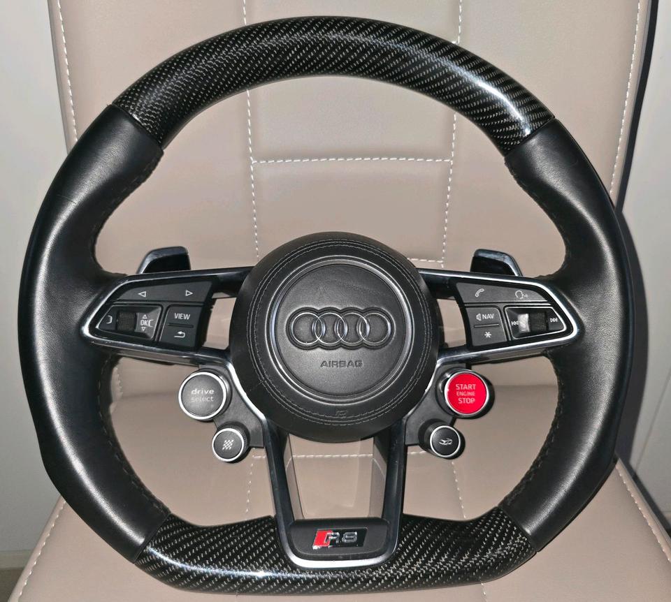 Audi R8 (4S) Full Carbon Performance Steering Wheel – COMPLETE ASSEMBLY