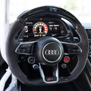 Audi R8 (4S) LCD Display Carbon & Alcantara Steering Wheel – NEW