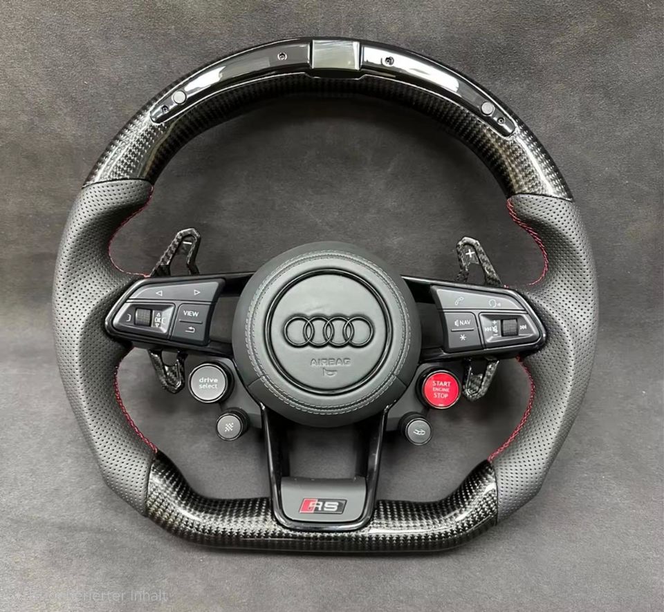 Audi R8 (4S) LCD Display Carbon & Leather Steering Wheel - Image 2