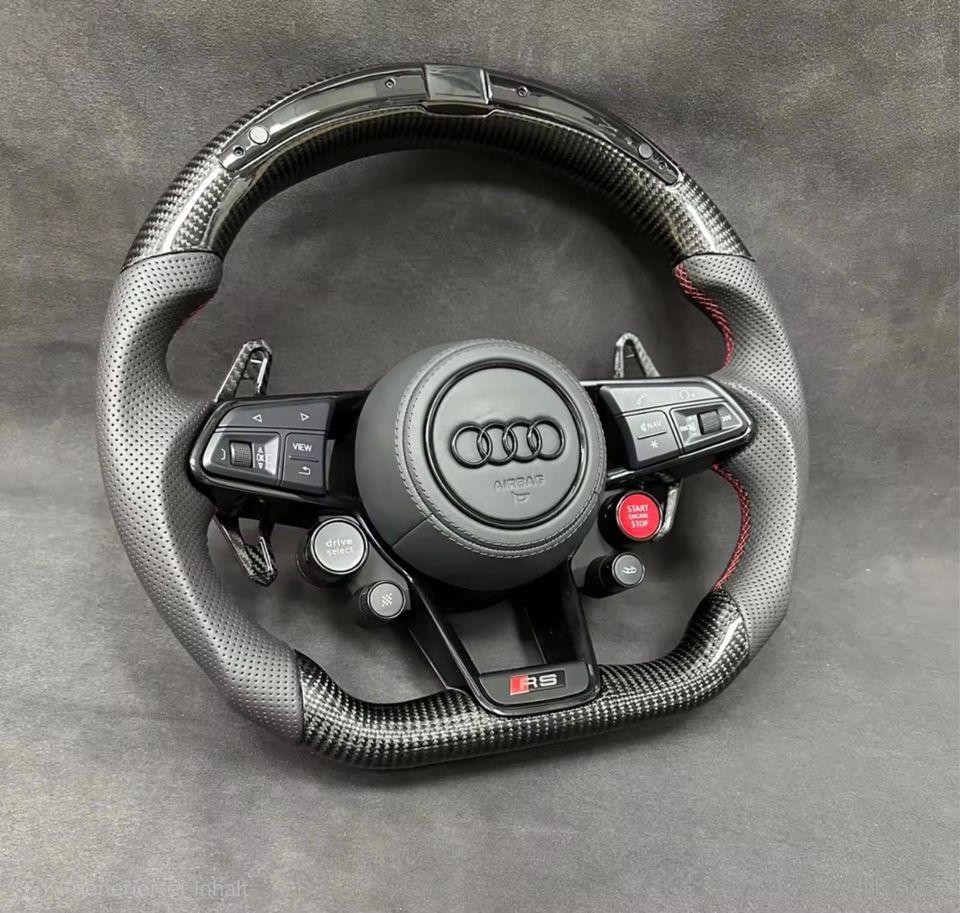 Audi R8 (4S) LCD Display Carbon & Leather Steering Wheel - Image 3