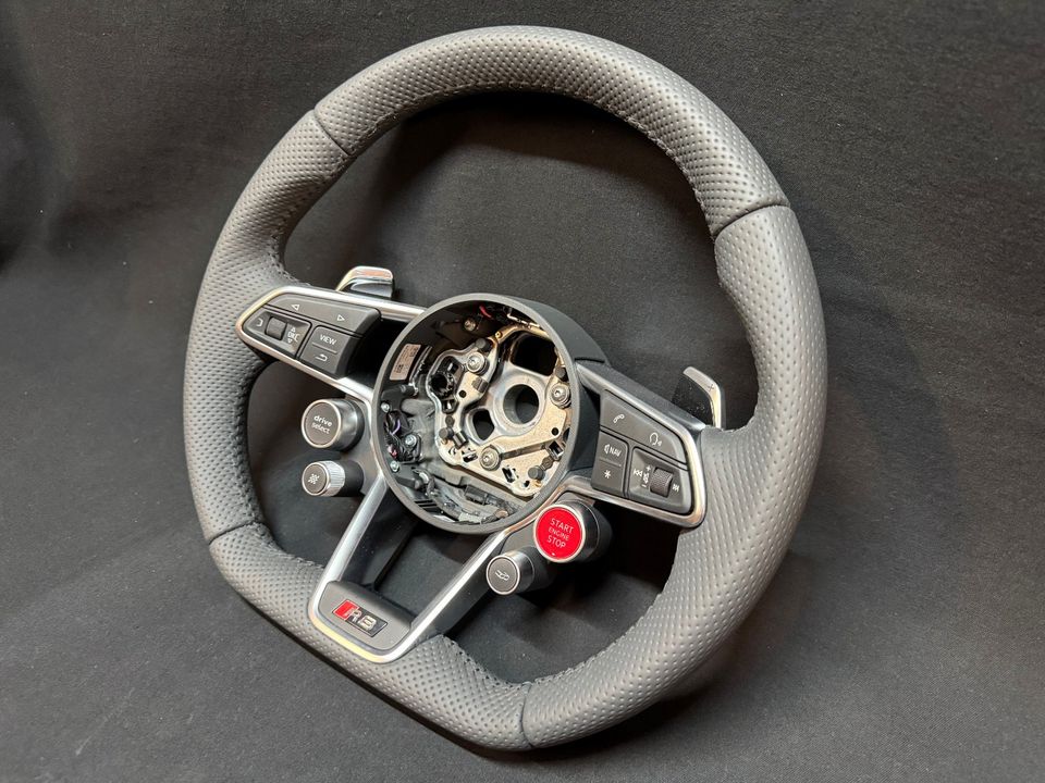 Audi R8 (4S) Perforated Leather Sport Steering Wheel (4S0.419.091 E) – NEW - Image 3