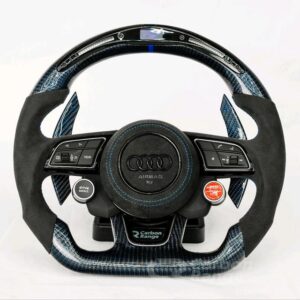 Audi RS3 / RS6 Performance Steering Wheel – Genuine Blue Carbon Fiber