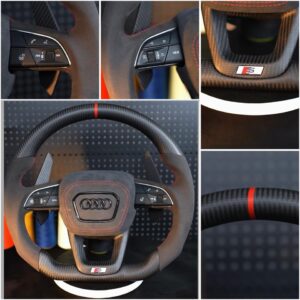Audi S/RS Performance Carbon Fiber Steering Wheel – Heated with Multi-Function