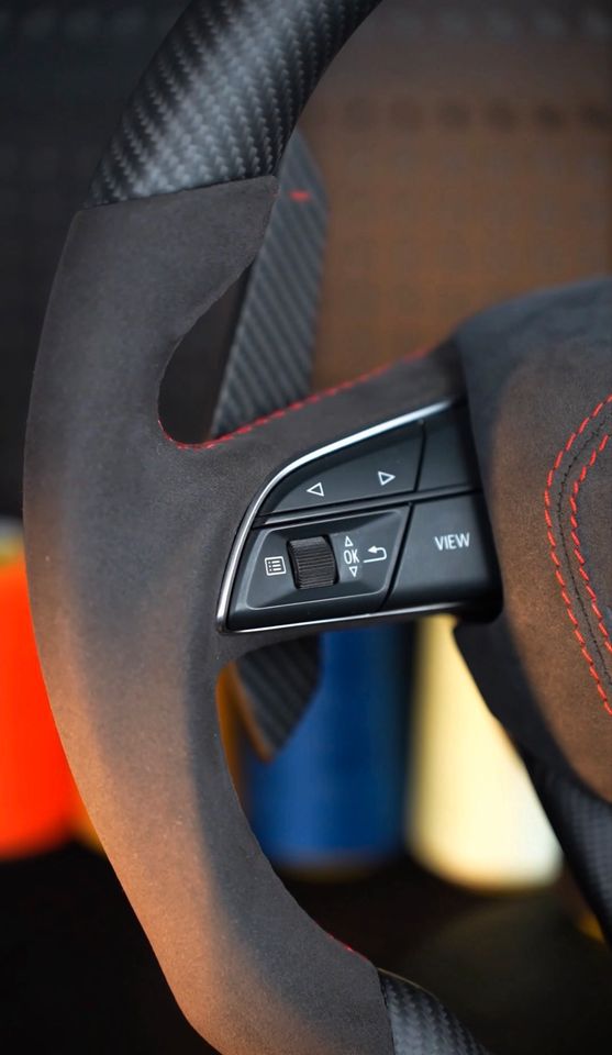 Audi S/RS Performance Carbon Fiber Steering Wheel – Heated with Multi-Function - Image 5