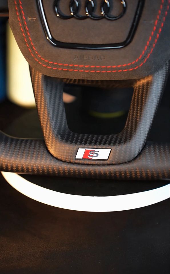 Audi S/RS Performance Carbon Fiber Steering Wheel – Heated with Multi-Function - Image 8