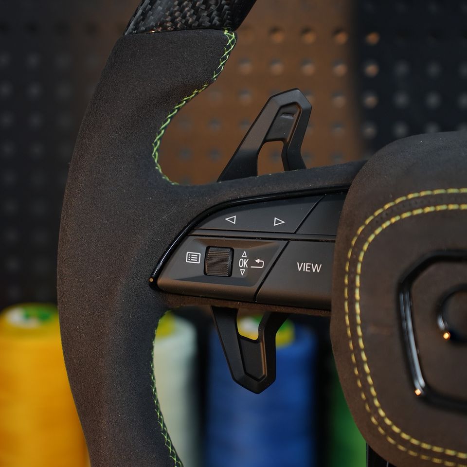 Audi S/RS Performance Carbon Fiber Steering Wheel – Heated with Multi-Function - Image 5