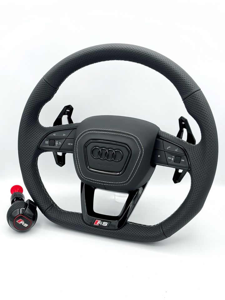 Audi S-Line Flat-Bottom Performance Steering Wheel - Image 2
