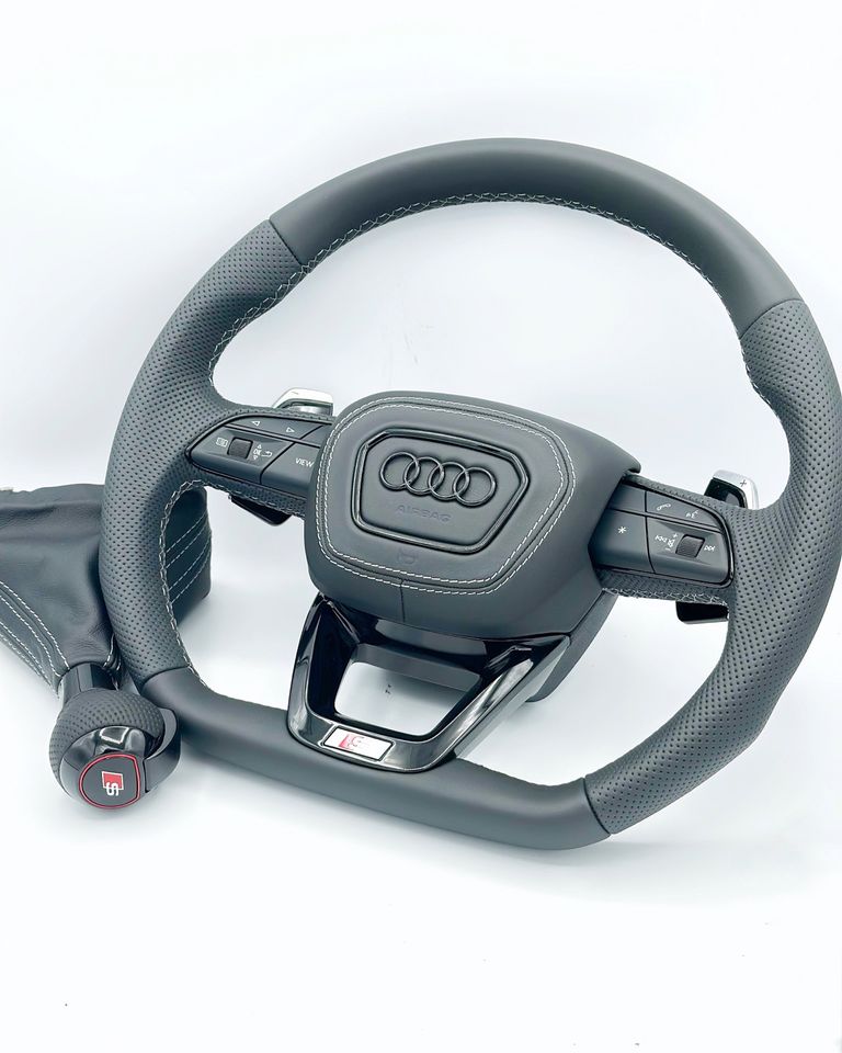 Audi S-Line Flat-Bottom Performance Steering Wheel - Image 4