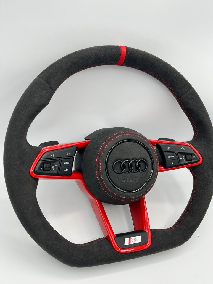 Audi TT (8S) / A3-A7 (4G) S-Line Flat-Bottom Steering Wheel - Image 5