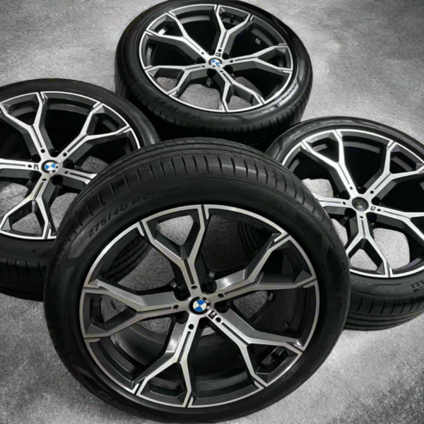 (Demo Car Wheels) 21” BMW X5 / X6 741M M-Performance OE Complete Wheels Set