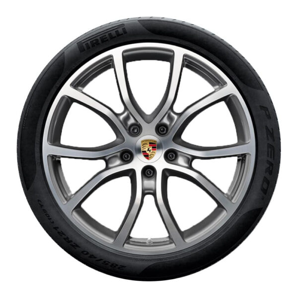 (Demo Car Wheels) 21” Porsche Cayenne Exclusive Design OE Complete Wheels Set