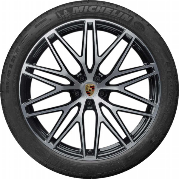 (Demo Car Wheels) 21” Porsche Macan III RS Spyder Design OE Complete Wheels Set