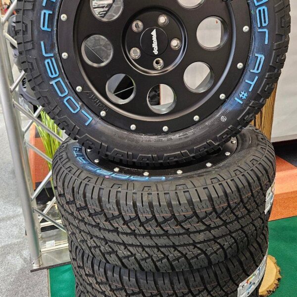 4 brand-new 18-inch complete all-terrain wheels