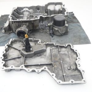 Set 2 4.4L V8 Upper & Lower Oil Pan & Sensors 11138643438 BMW M550IX G30 2017-23